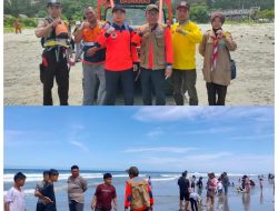 Berbahaya!! Pengunjung Diimbau Jangan Coba-Coba Mandi di Pantai Panjang