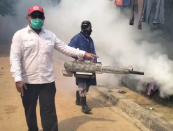 Cegah DBD Meluas, Puskesmas Rawat Inap Katibung Lakukan Fogging Dilokasi Endemik