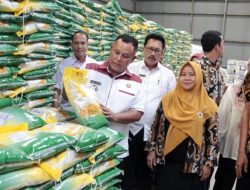 Pastikan Stok Pangan Aman, Bupati Lamsel Tinjau Gudang Bulog