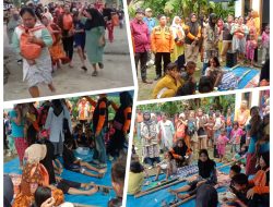 Simulasi Bencana Alam di Desa Tarahan, Masyarakat Diajarkan Evakuasi Mandiri