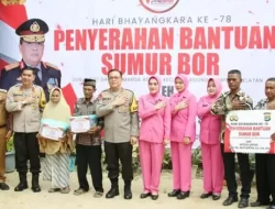HUT Bhayangkara ke-78, Nanang Ermanto Hadiri Peresmian Sumur Bor di Kecamatan Jati Agung
