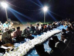 Wujud Syukur, Satgas TMMD ke-120 Kodim 0421/LS dan Warga Gelar Syukuran di Pembangunan Jalan Onderlagh