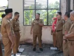 Bupati Lampung Selatan Tinjau SD N 2 Mulyosari Pasca Kebakaran