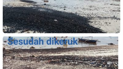 PT PLN Nusantara Power UP Sebalang Keruk Limbah Hitam di Pantai Sebalang: Sumber Limbah Terjawab Sudah 