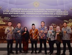 PJ Bupati Mesuji Hadiri Acara Penyampaian LHP Laporan Keuangan Pemerintah Pusat