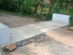 Gorong-gorong Plat Beton, Ini Harapan Kades Sumber Jaya