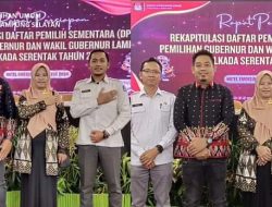 Pilkada Lamsel 2024, KPU Tetapkan Jumlah DPS Sebanyak 792.219 Orang