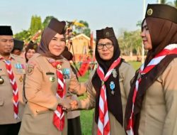 Peringati Hari Pramuka ke-63, Kwarcab Gerakan Pramuka Lampung Selatan Gelar Apel Besar di Lapangan Mulyo Sari