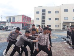 Kapolres Lampung Selatan Cek Latihan Dalmas, Persiapkan Pengamanan Pilkada