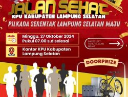 Jalan Sehat KPU Lampung Selatan Maju