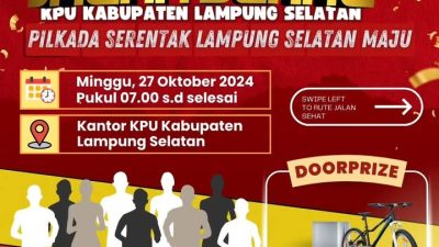 Jalan Sehat KPU Lampung Selatan Maju