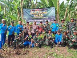 Peringati Hari Juang TNI AD, Kodim 0410/KBL Tanam Ratusan Bibit Pohon di Teluk Betung Barat.