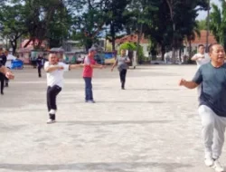 Hari Terakhir Berdinas, Sekda Thamrin Pamit ke ASN di Momen Senam Bersama