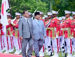 Presiden Prabowo Sambut Kunjungan Resmi PM Ishiba di Istana Kepresidenan Bogor
