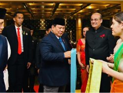 Kedatangan Presiden Prabowo di New Delhi Disambut Antusias Mahasiswa Indonesia