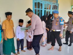 Kapolsek Waway Karya Perduli Anak Yatim : AKP. HENDRA SAFUAN S.H., M.H Berikan Bantuan Dan Santunan Kepada Anak Yatim