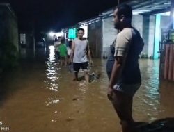 Pembangunan Tanggul Sungai Oleh CV.Martha Abdi Karya Diduga Asal-asalan, Perumahan Ratu Mutiara Indah Terendam Banjir