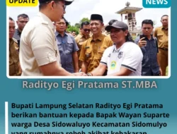 Bupati Egi Serahkan Bantuan Bedah Rumah Pasca Kebakaran di Sidomulyo