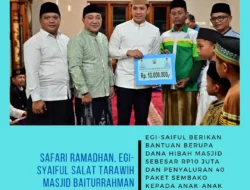 Safari Ramadhan, Egi-Syaiful Salat Tarawih Masjid Baiturrahman Bakauheni