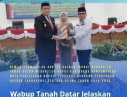 Wabup Tanah Datar Jelaskan Ranperda RPJMD 2025-2029 di Rapat Paripurna DPRD