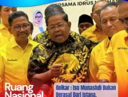 Golkar Tegaskan Isu Munaslub Tak Berasal dari Istana