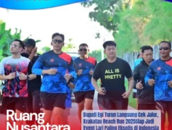 Bupati Lamsel Joging di Pantai, Pastikan Krakatau Beach Run 2025 Aman dan Memukau!