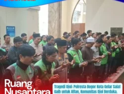 Polresta Bogor Kota Gelar Salat Gaib untuk Driver Ojol Korban Kecelakaan Rantis Brimob