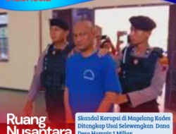 Kades Selomirah Magelang Ditahan, Korupsi Dana Desa Hampir Rp 1 Miliar untuk Judi Online dan Nyawer