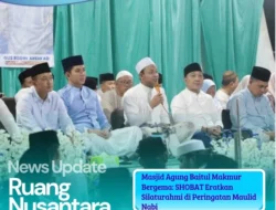 Ribuan Jemaah Padati Masjid Agung Baitul Makmur dalam SHOBAT Bersama Bupati Lampung Selatan