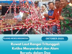Dukung Pelestarian Budaya, Kapolsek Katibung Hadir di Acara Ruwat Laut Rangai Tri Tunggal