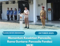 Rama Guntara Pimpin Upacara Hari Kesaktian Pancasila di KPU Lampung Selatan