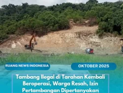 Tambang Diduga Ilegal di Tarahan Kembali Beroperasi, Warga Resah, Izin Pertambangan Dipertanyakan