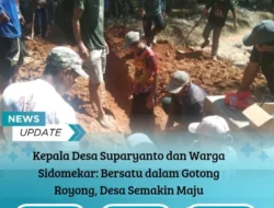 Perbaiki Gorong-Gorong, Kepala Desa Sidomekar Suparyanto Ajak Warga Lestarikan Budaya Gotong Royong