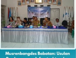 Musrenbangdes Babatan: Usulan Pembangunan Infrastruktur dan Pemberdayaan Jadi Fokus Utama