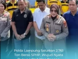 Polda Lampung Salurkan 2.761 Ton Beras SPHP, Wujud Nyata Dukung Stabilitas Pangan Daerah