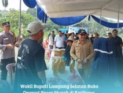 Wakil Bupati Lampung Selatan Buka Operasi Pasar Murah di Katibung, Pastikan Kebutuhan Pokok Terjangkau
