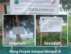 Plang Proyek Sempat Nempel di Pohon Mangga, CV. Batin Alam Langsung Berbenah Diri