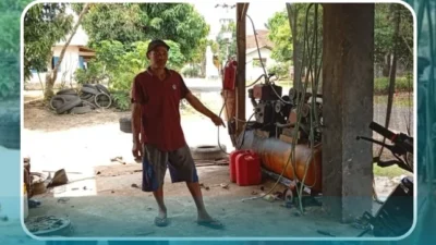 Aksi Pencurian Kembali Teror Katibung, Kompresor Bengkel Tambal Ban di Trans Tanjungan Raib!