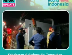 Kebakaran di Gedong Air, Tumpukan Rongsokan Sparepart Mobil Bekas Hangus Terbakar