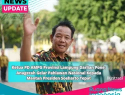 Ketua PD AMPG Provinsi Lampung Darlian Pone: Anugerah Gelar Pahlawan Nasional Kepada Mantan Presiden Soeharto Tepat