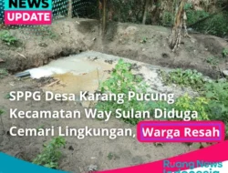 SPPG Desa Karang Pucung Kecamatan Way Sulan Diduga Cemari Lingkungan, Warga Resah