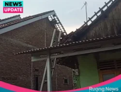 Puting Beliung Mengamuk di Beringin Kencana Candipuro, Empat Rumah Rusak