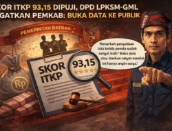 Skor ITKP 93,15 Dipuji, LPKSM-GML Ingatkan Pemkab Lamsel: Buka Data ke Publik
