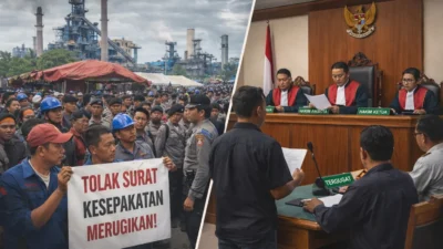 Kompensasi Digantung, Hak Dilepas? Buruh Tolak Surat Kesepakatan PT San Xiong Steel Indonesia, Siap Tempur di PHI
