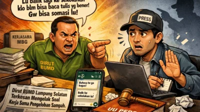 Dirut BUMD Lampung Selatan Ancam Wartawan dan Singgung Personal Usai Pemberitaan Soal Pengelolaan Sampah MBG