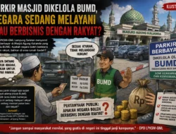 “Parkir Masjid Dikelola BUMD, LPKSM-GML: Negara Sedang Melayani atau Berbisnis dengan Rakyat?”