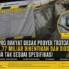LSM PRO RAKYAT Desak Proyek Trotoar Kota Rp21,77 Miliar Dihentikan dan Dibongkar, Diduga Tak Sesuai Spesifikasi