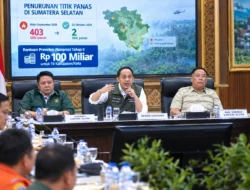 Titik Panas Sumsel Turun Drastis, Pemerintah Kucurkan Banpres Rp100 Miliar untuk 10 Daerah